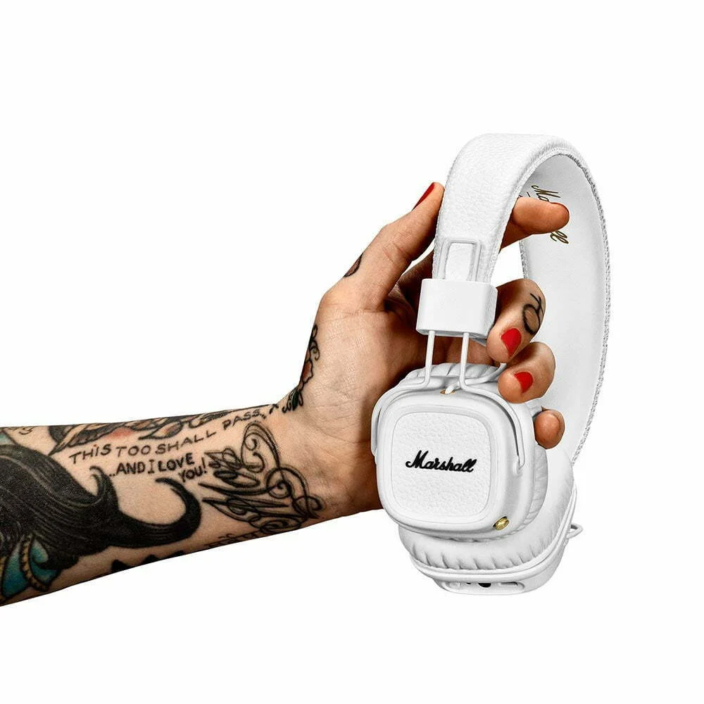 Marshall Headphones Major2 Bluetooth White 004