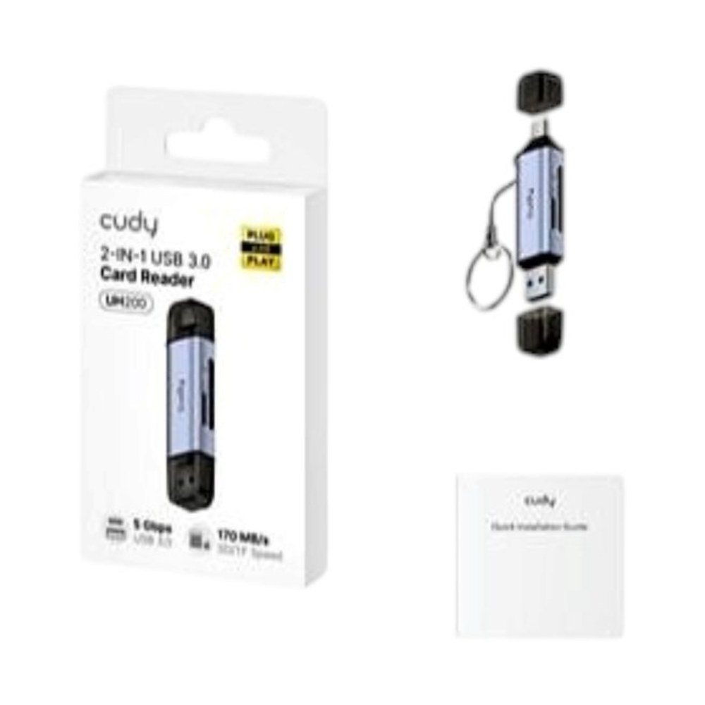 קורא כרטיסים 2 ב-1 UH200 USB 3.0 מבית Cudy