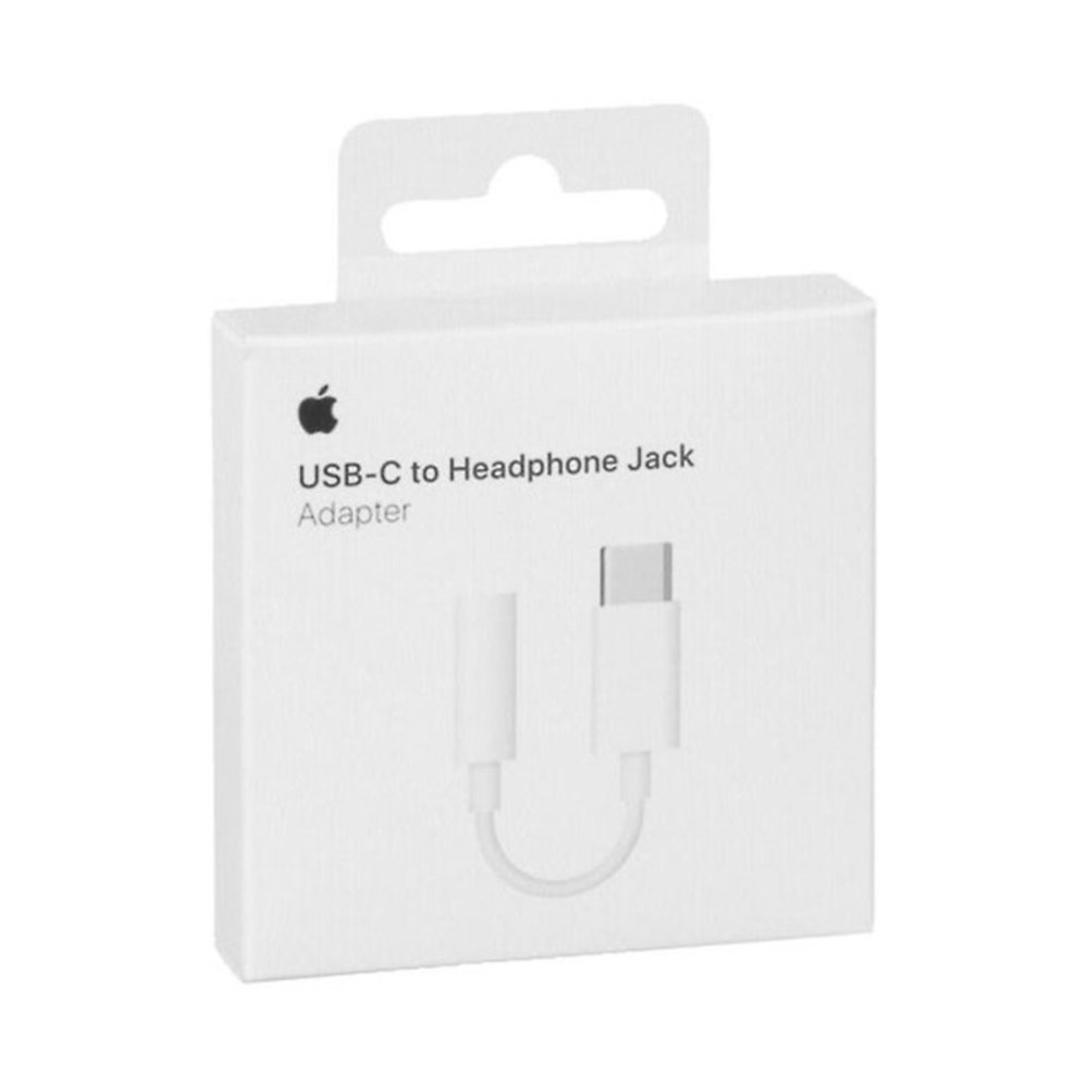 מתאם אוזניות אפל | 3.5mm | חיבור AUX-TYPE-C | יבואן רשמי