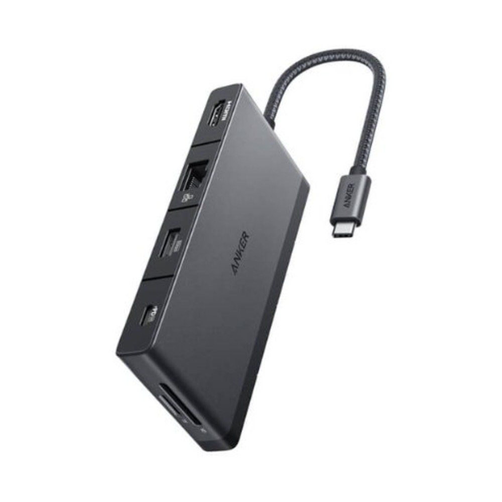 תחנת עגינה 9 ב-1 Anker 552 USB-C 4K HDMI - צבע שחור