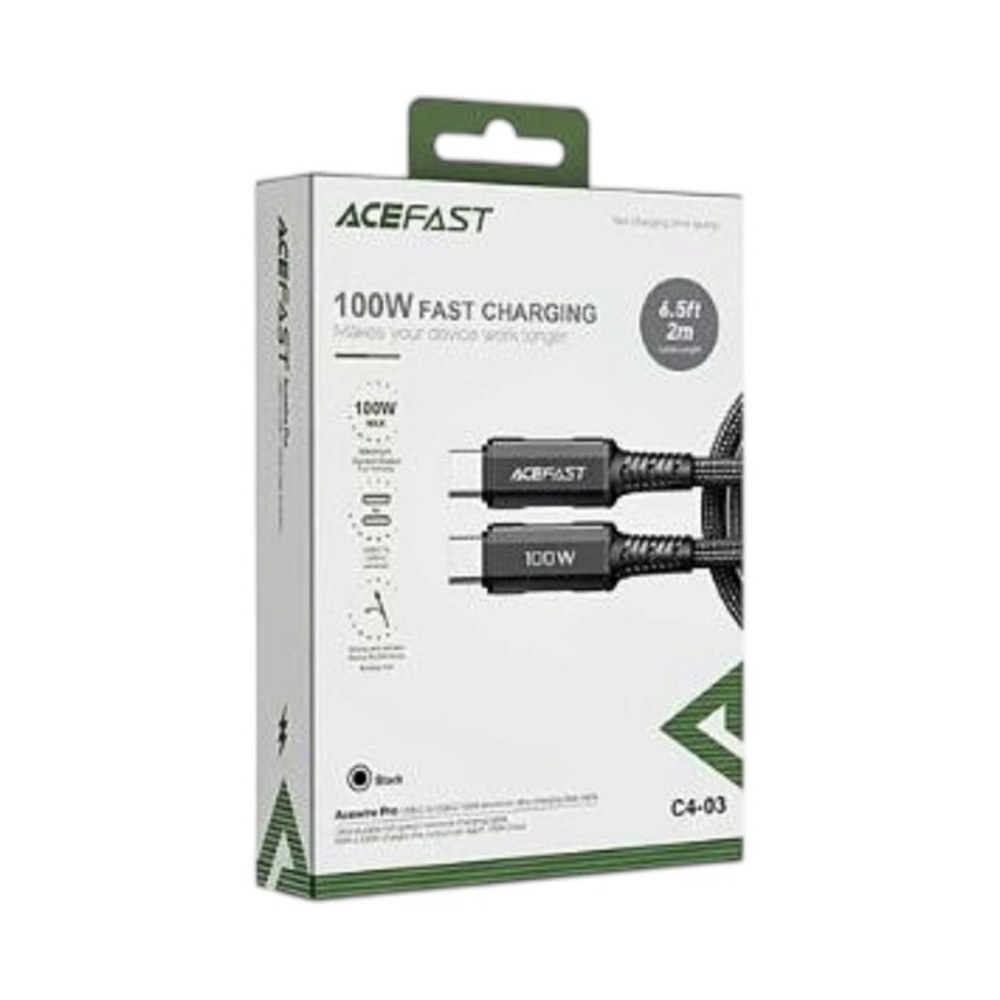 כבל טעינה ונתונים Acefast C4-03 USB-C To USB-C | 100W | 2m