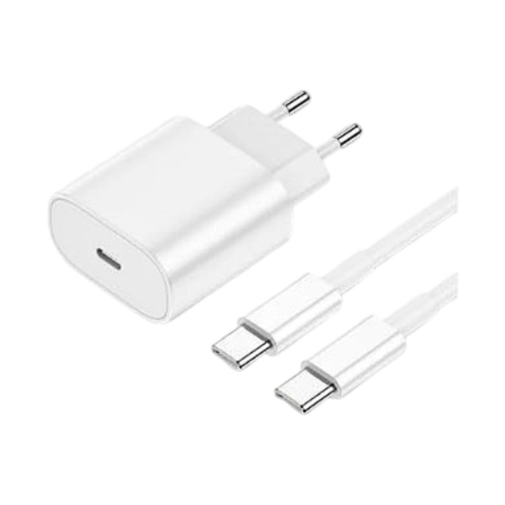 סט מטען מהיר מקורי לאייפון Apple 20W USB-C To USB-C (אורך 1 מטר) – יבואן רשמי