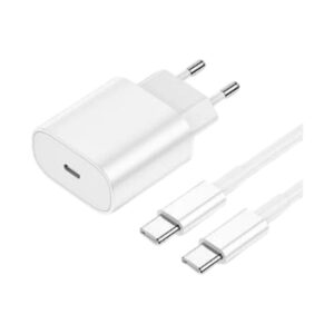 סט מטען מהיר מקורי לאייפון Apple 20W USB-C To USB-C (אורך 1 מטר) – יבואן רשמי
