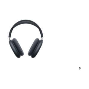 אוזניות קשת אלחוטיות Apple AirPods Max 2 | סינון רעשים | שחור
