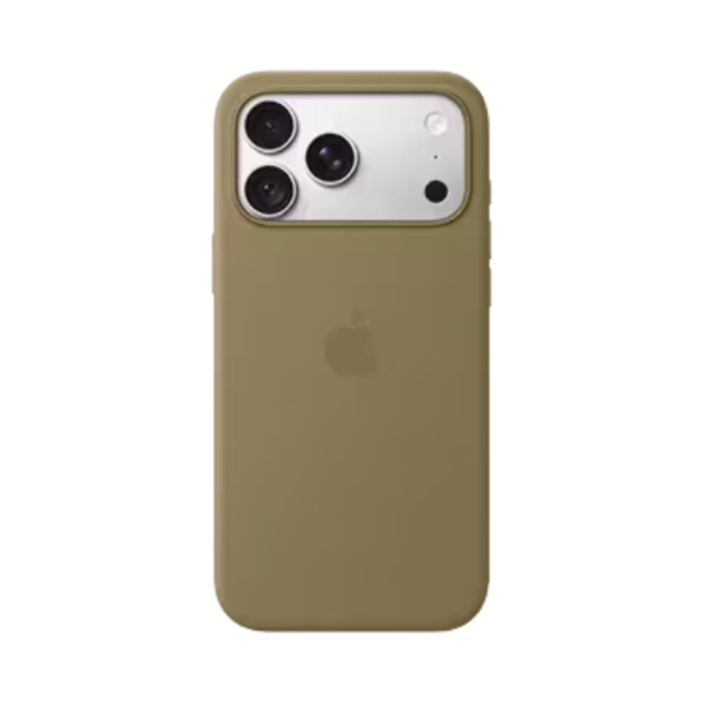 כיסוי סיליקון מקורי Apple עם MagSafe ל-iPhone 18 Pro Max - צבע ירוק זית Olive