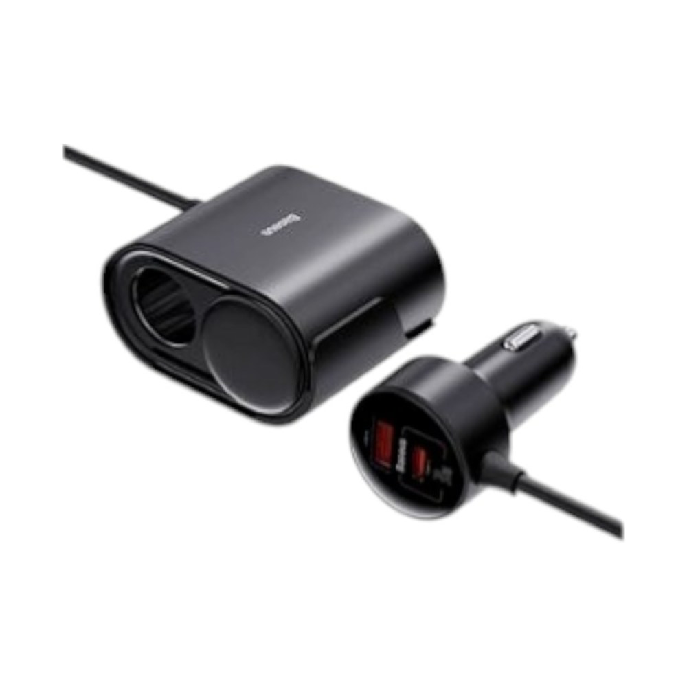 מפצל מצית ומטען לרכב Baseus High Efficiency Pro | 2 שקעים + 4 יציאות USB