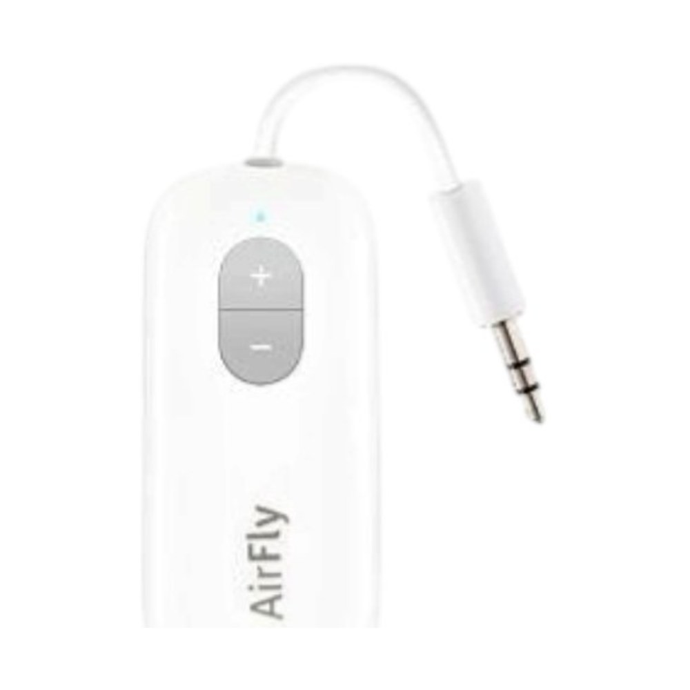 משדר Bluetooth לאוזניות Twelve South AirFly SE | חיבור AirPods למסך בטיסה ולחדר כושר | שקע 3.5 מ"מ