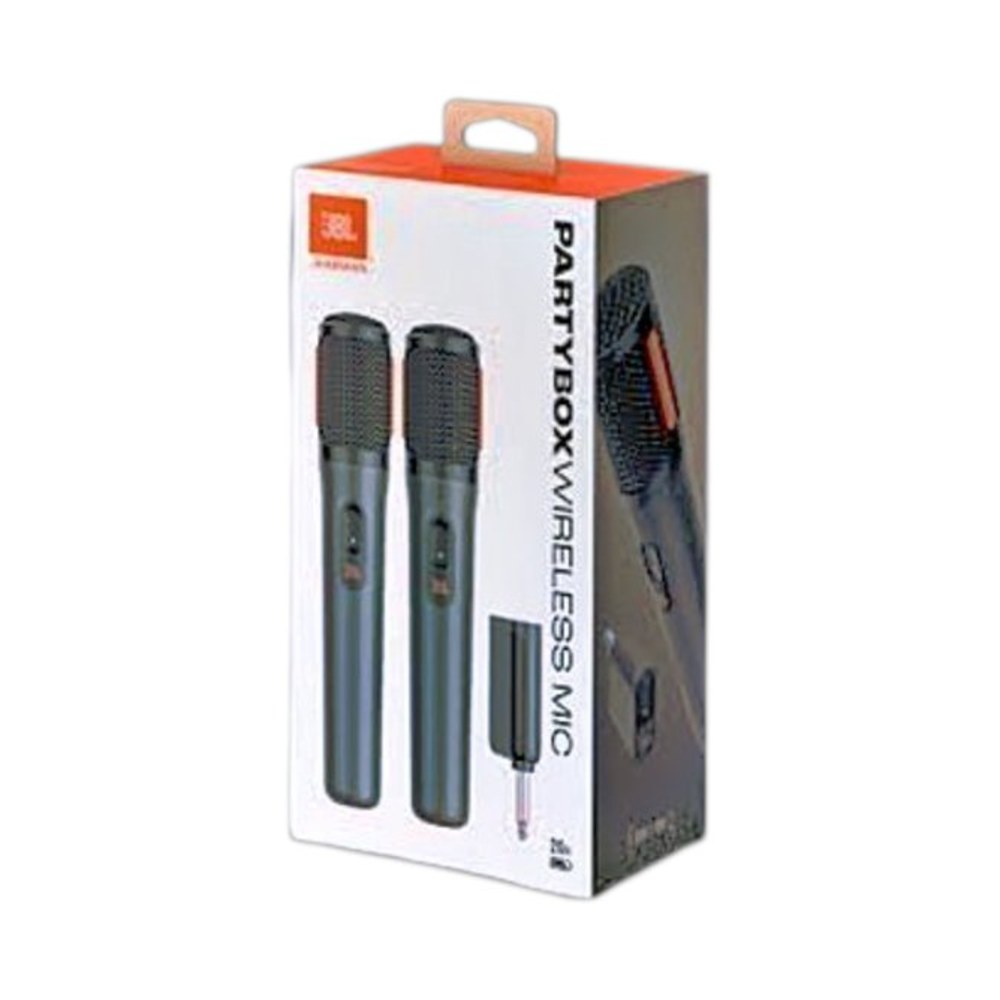 סט זוג מיקרופונים אלחוטיים JBL PartyBox Wireless Mic