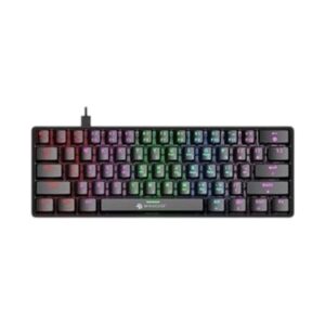 מקלדת גיימינג מכנית חוטית Miracase MMCK100 RGB – סוויץ' אדום – שחור
