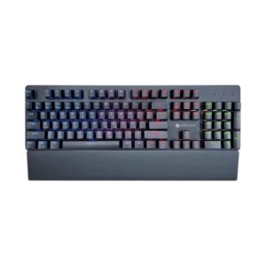 מקלדת גיימינג מכאנית חוטית עם משענת יד MMCK200 - שחור - סוויץ' אדום לינארי