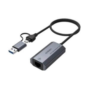 מתאם רשת Onten 2-in-1 USB 3.0 / USB-C ל-Gigabit Ethernet (דגם UE101)