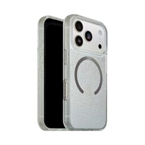 כיסוי OtterBox React MagSafe לאייפון 17 פרו מקס | iPhone 17 Pro Max | שקוף נצנצים
