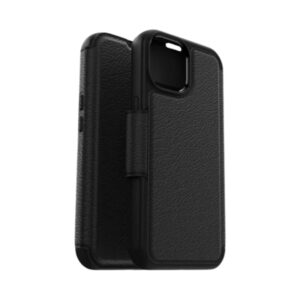 כיסוי ארנק עור OtterBox Strada MagSafe לאייפון 15 פרו | iPhone 15 Pro | שחור