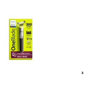 מארז Philips OneBlade 360 Face + Body – כולל 3 להבים (2 לפנים + 1 לגוף) דגם QP2834/70