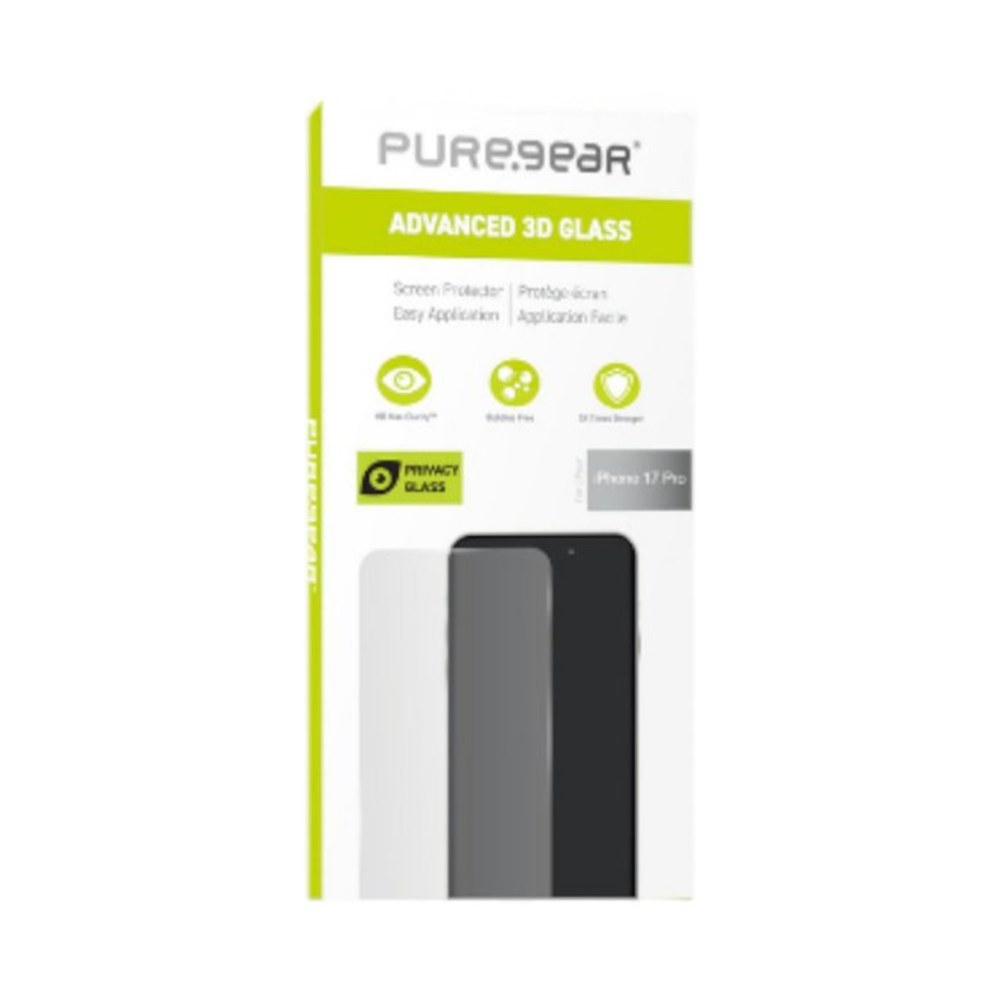 מגן מסך פרטיות PureGear לאייפון 17 פרו | iPhone 17 Pro Privacy Glass
