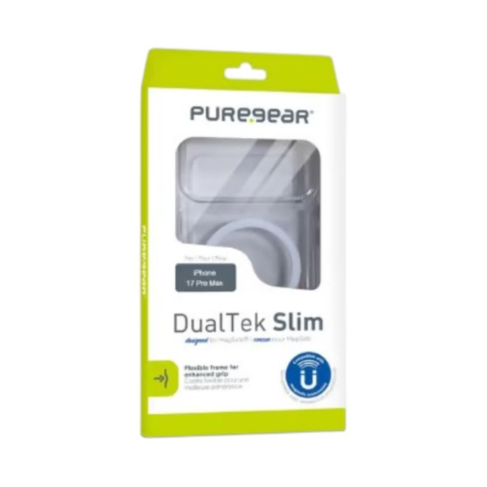 כיסוי PureGear DualTek Slim Clear לאייפון 17 פרו מקס | iPhone 17 Pro Max | שקוף