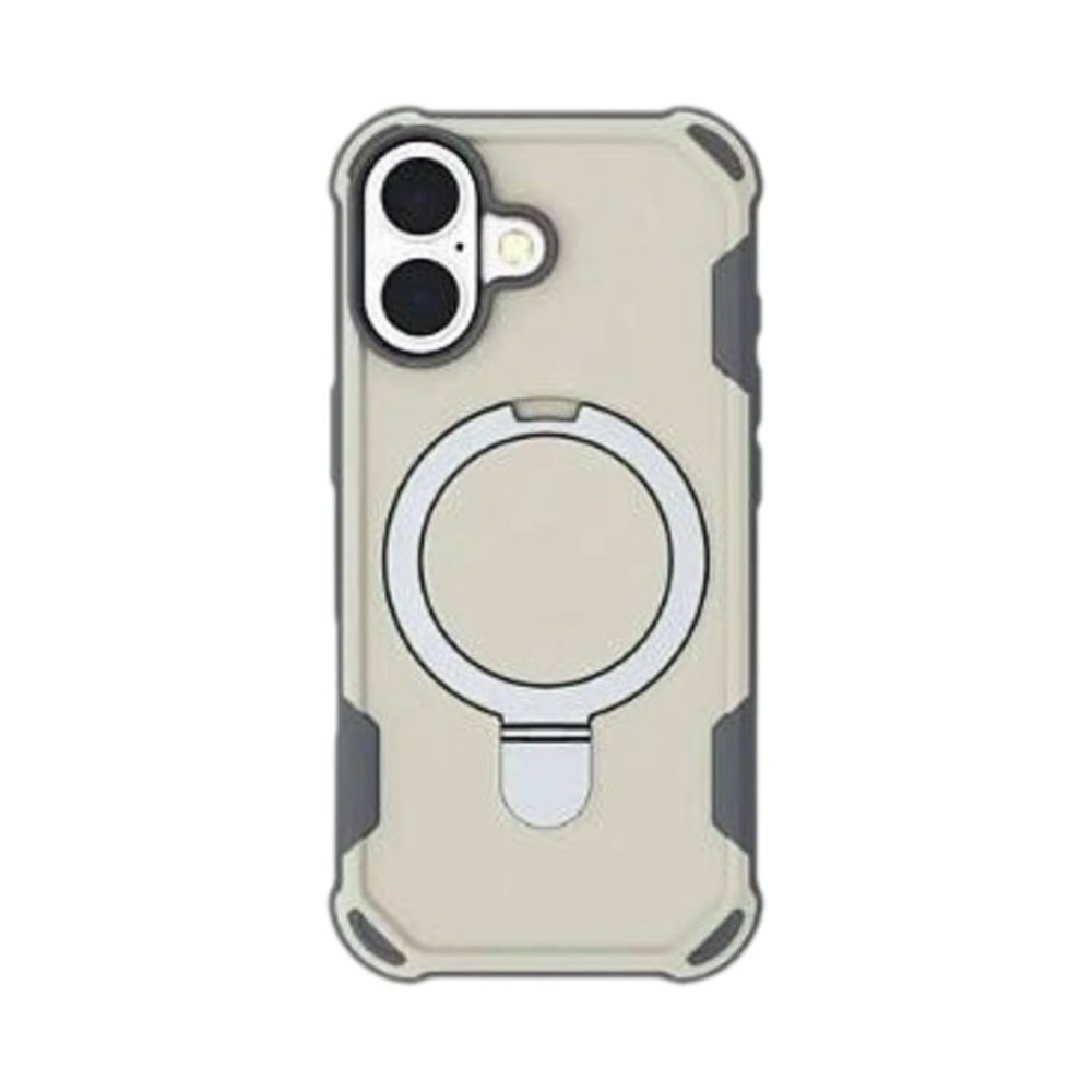 כיסוי מגן לבן PureGear GripTek Kik עם רגלית ומגנט ל-iPhone 17