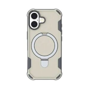 כיסוי PureGear GripTek Kik MagSafe עם רגלית לאייפון 17 | iPhone 17 | לבן