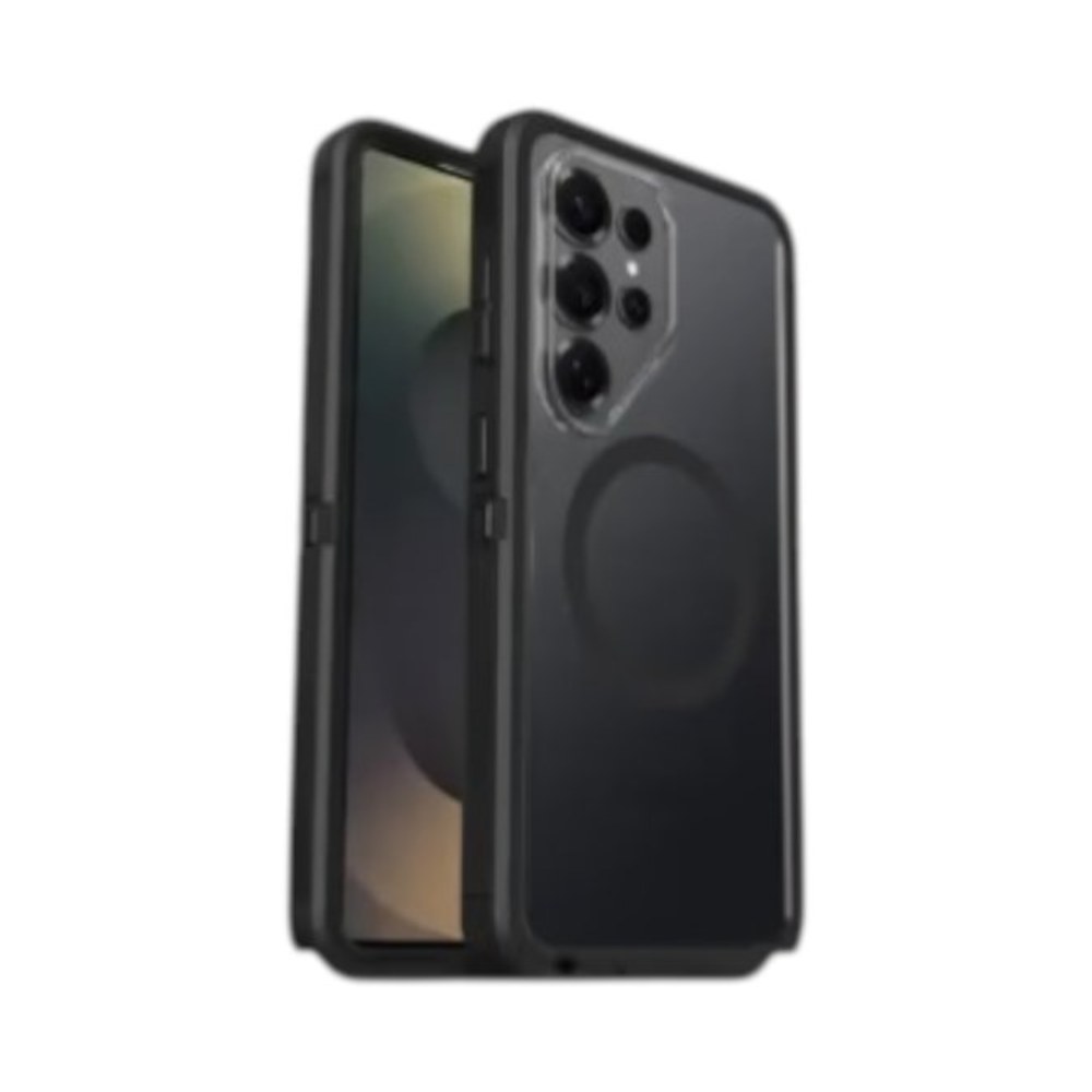 כיסוי לגלקסי S26 אולטרה עם מגנטים דו-שכבתי OtterBox Defender Pro XT -שקוף שחור