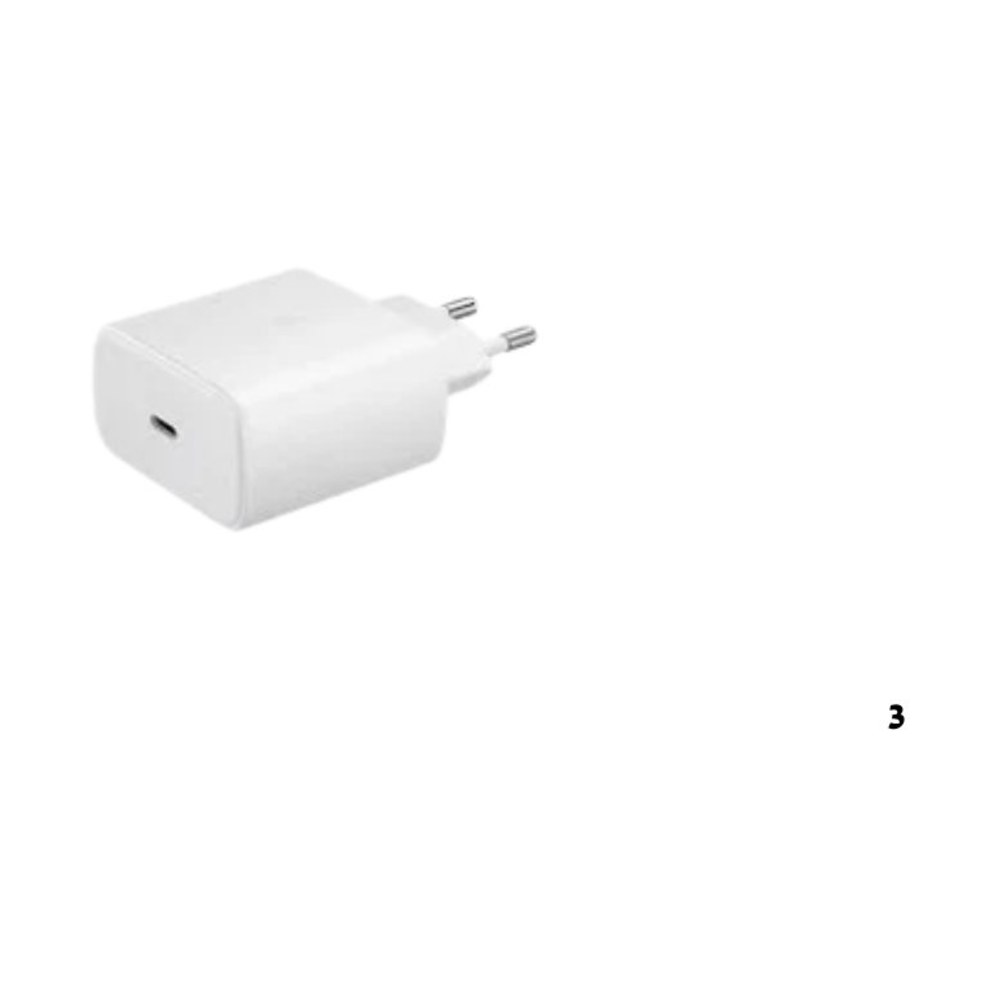 ראש מטען מהיר סמסונג | USB-C 25W | לבן